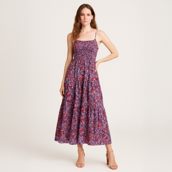 Abel The Label Dresses & Skirts - Anthropologie Abel the Label Lilac Smocked Ruffle Maxi Dress